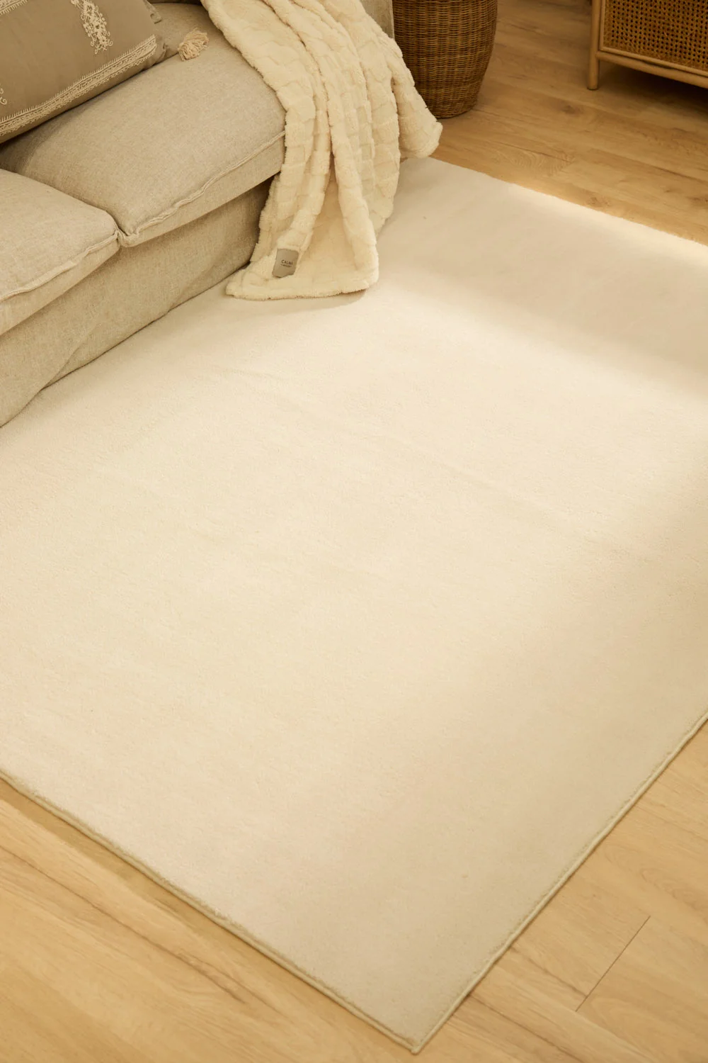 Alfombra lavable de pelo suave en tono piedra Apolo - Image 8