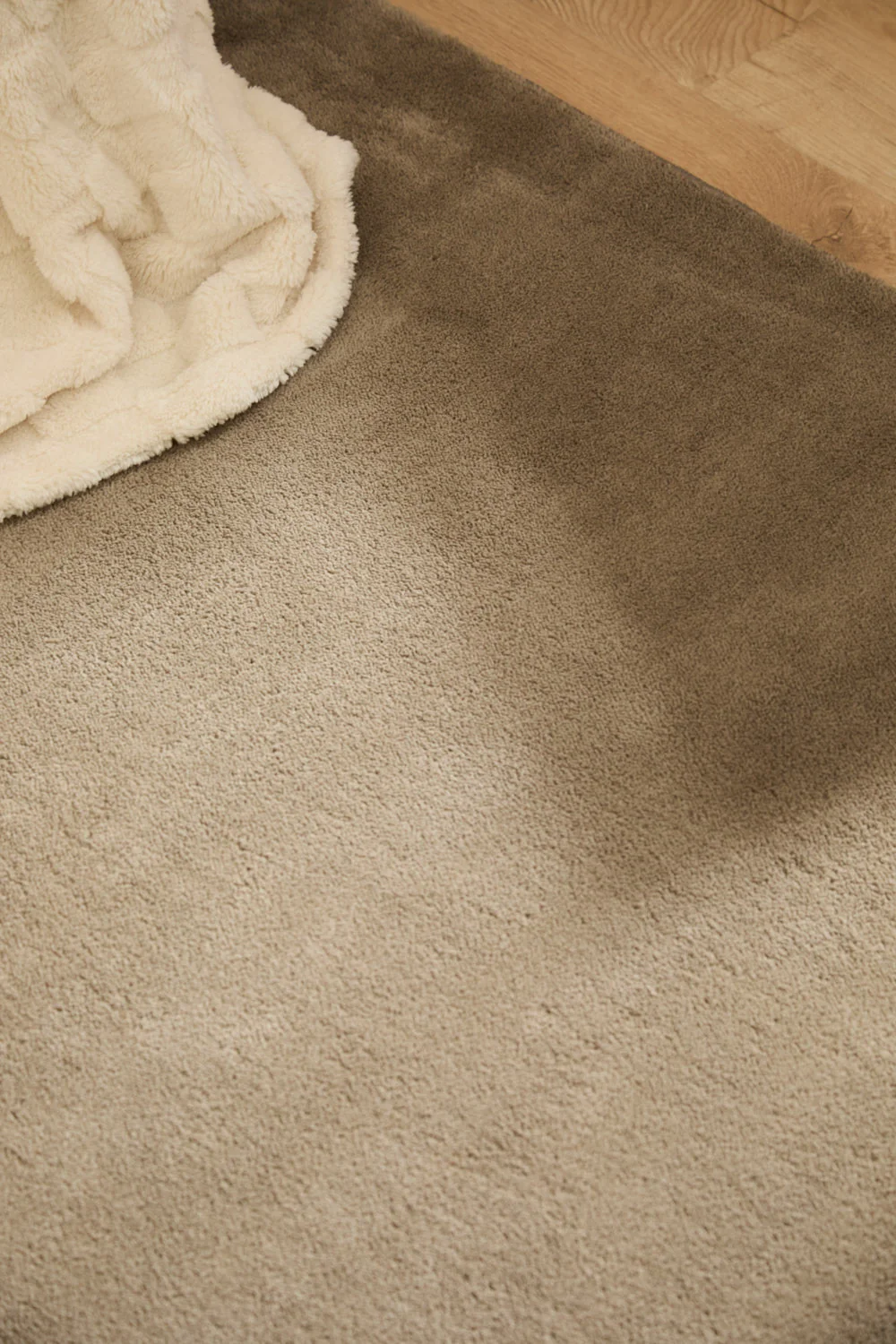 Alfombra lavable de pelo suave gris Apolo - Image 2