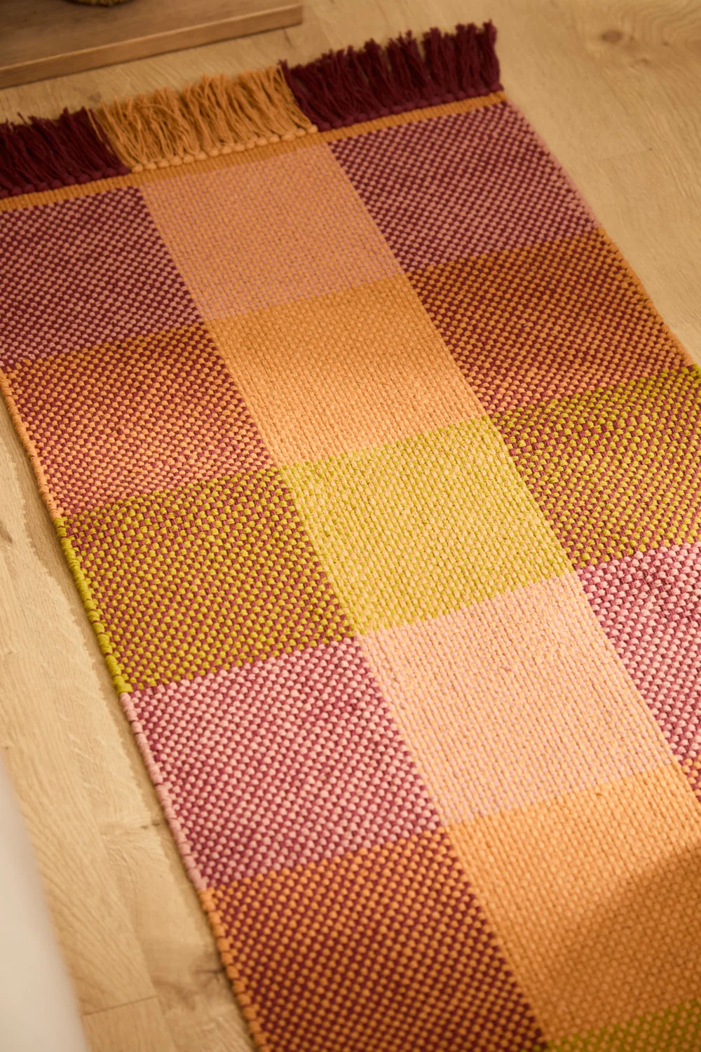 Alfombra pasillera de algodón trenzado Croma - Image 3