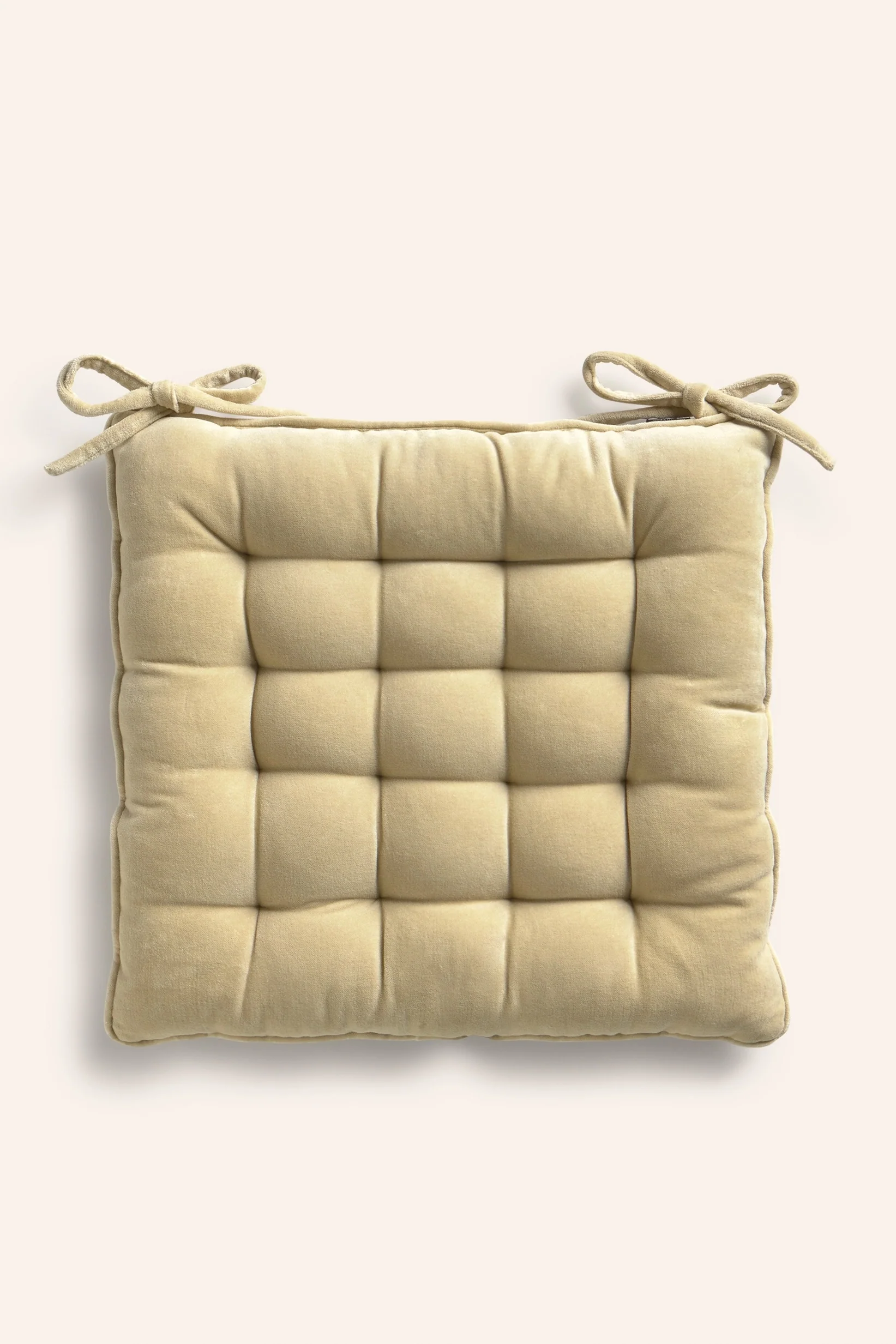 Cojín de silla cuadrado de terciopelo crudo Velour - Image 5