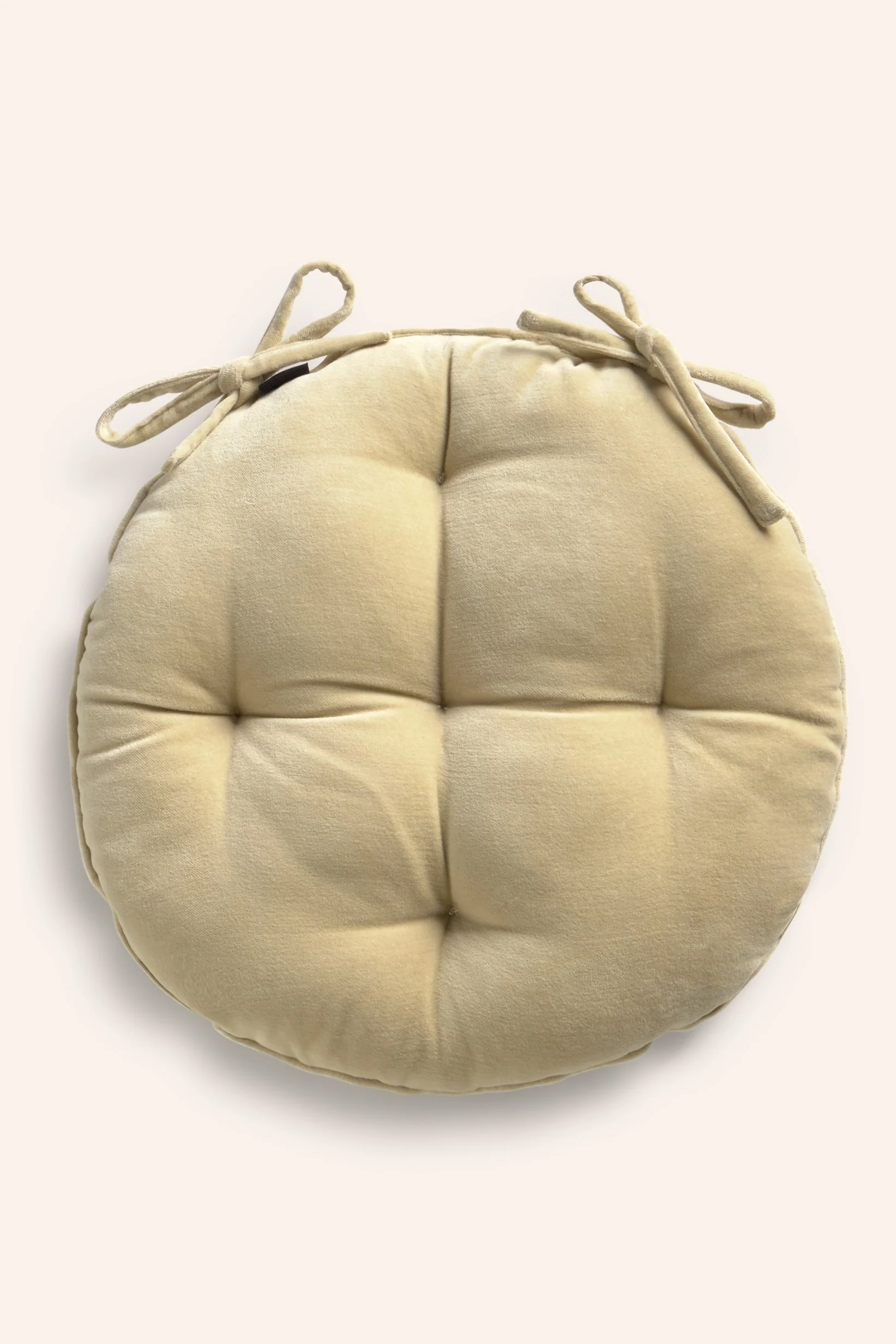 Cojín de silla redondo de terciopelo crudo Velour - Image 6