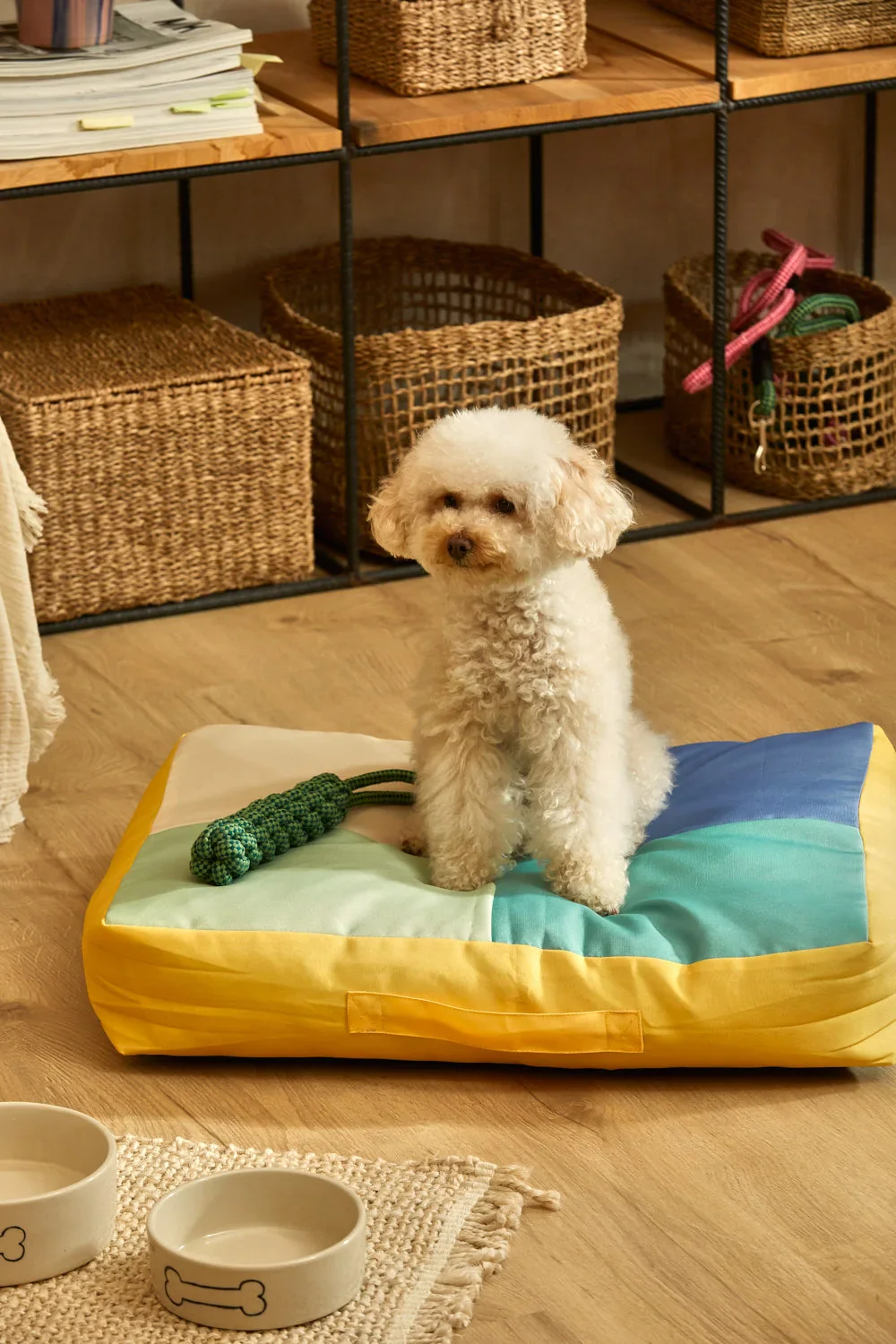 Cojín de suelo para mascotas turquesa Buby - Image 6