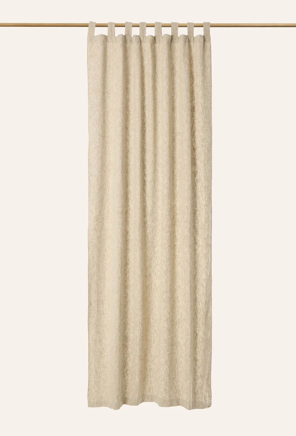 Cortina semiopaca de lino beige Arga - Image 4