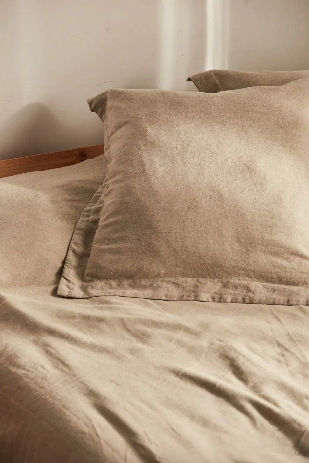 Funda de cuadrante de cama de lino y algodón Leuka - Image 2