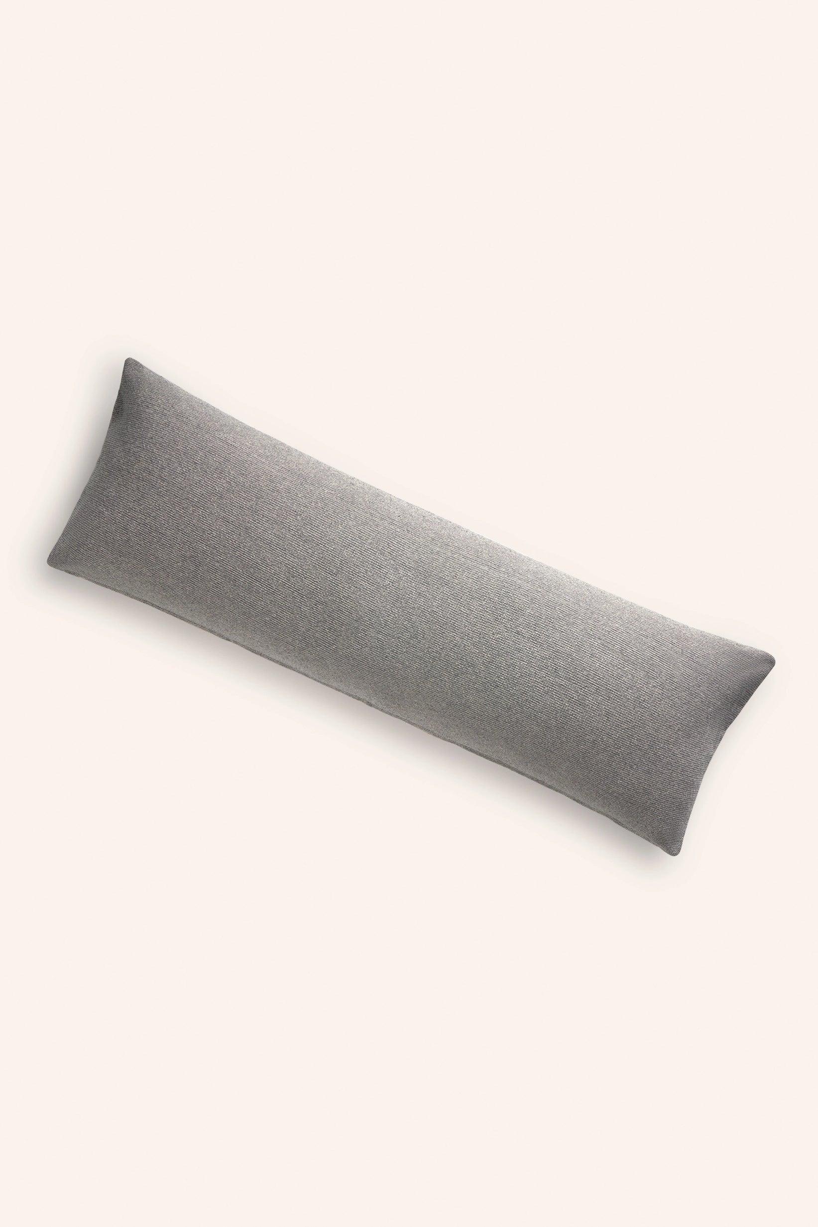Funda de cojín alargada con raya tejida gris oscuro Bari - Image 5