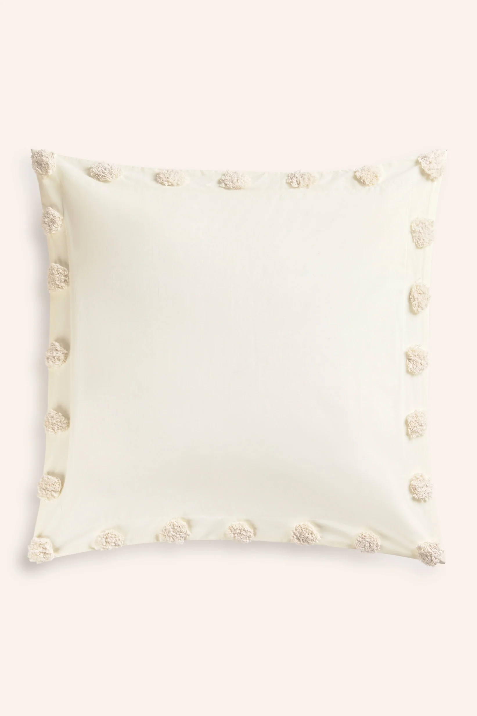 Funda de cojín cuadrada de algodón con tufting Peonia - Image 4