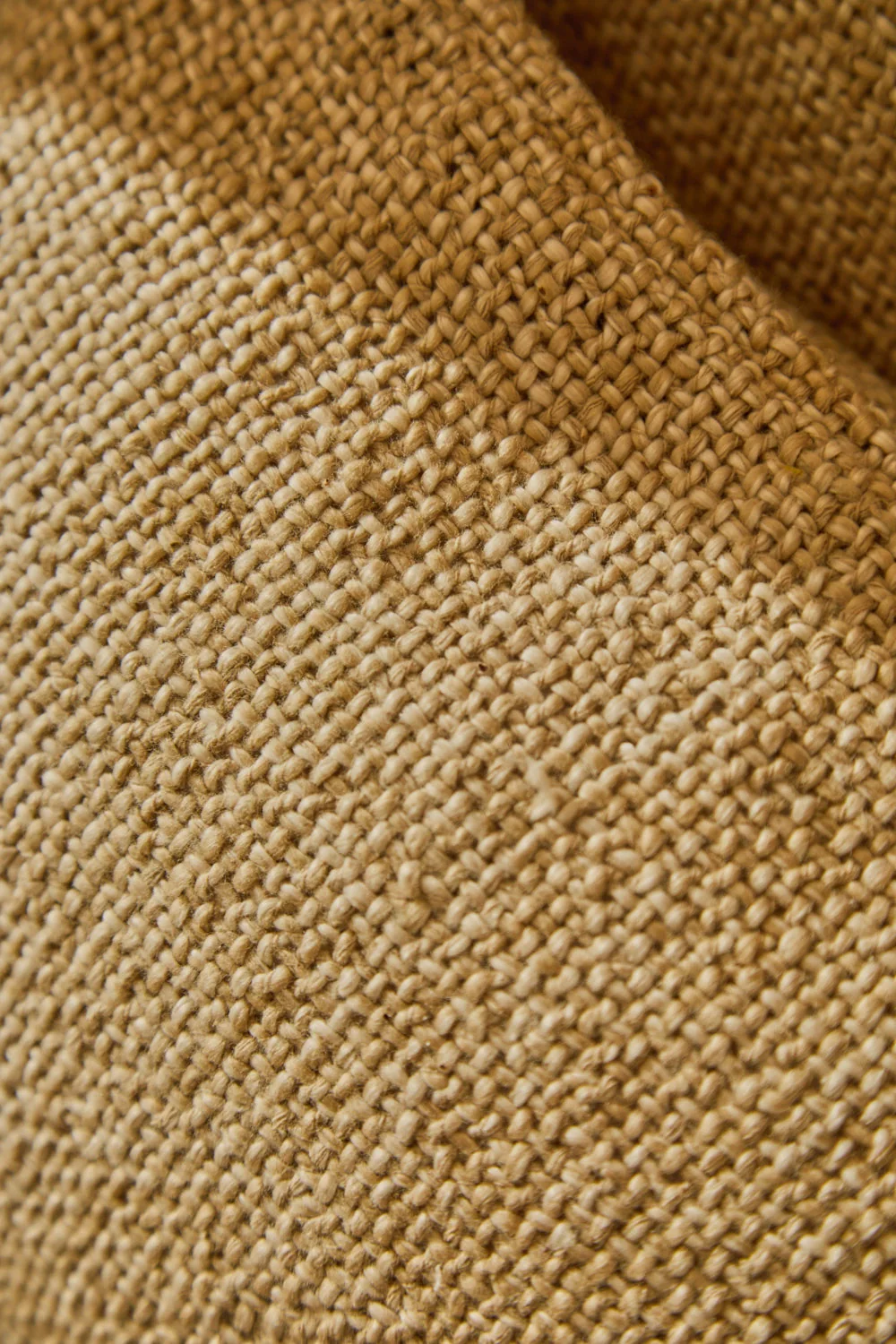 Funda de cojín rectangular de punto de algodón beige Corts - Image 2