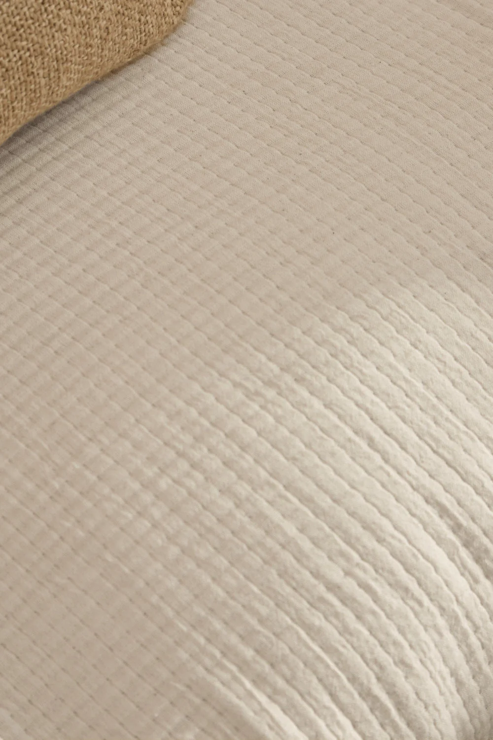 Funda de sofá de doble capa de algodón blanco Raval - Image 2
