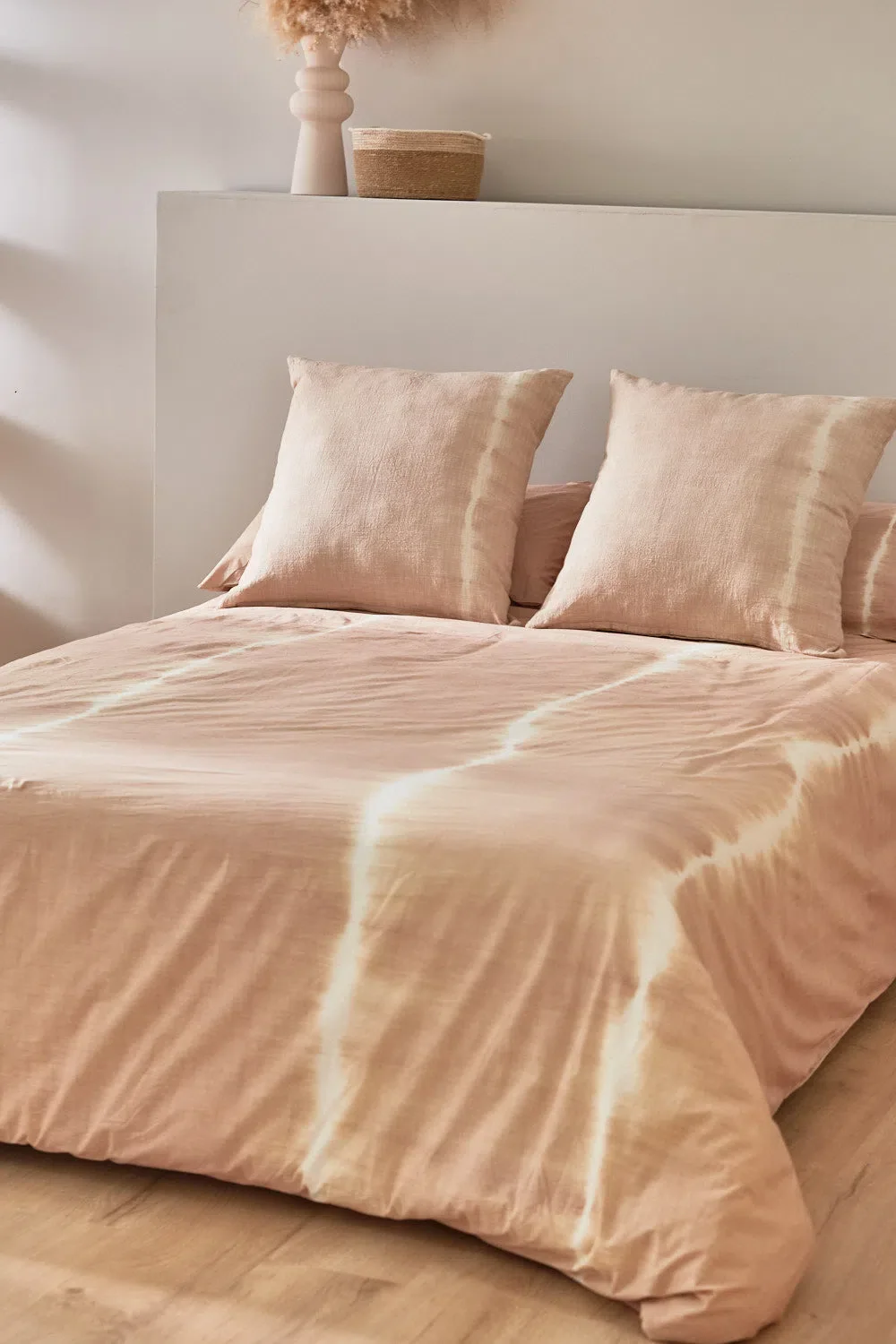 Funda nórdica + funda de almohada tie dye beige Mare