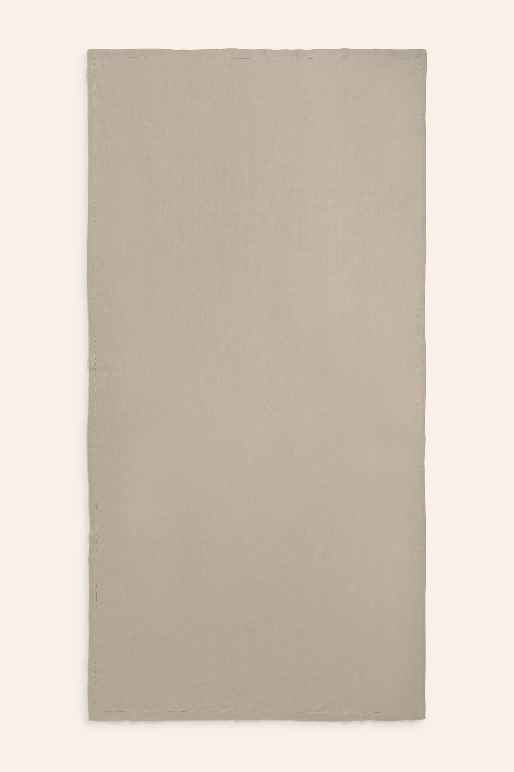 Mantel de puro lino con vainica beige Lino - Image 8