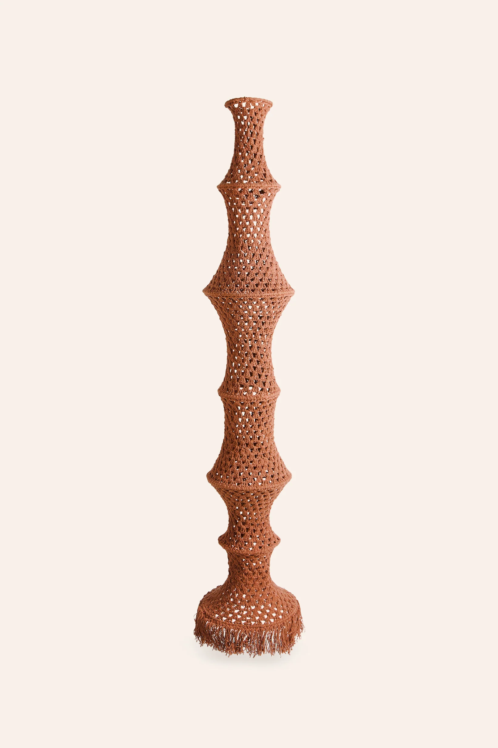 Pantalla alargada para lámpara de techo de crochet tierra Pleko - Image 3
