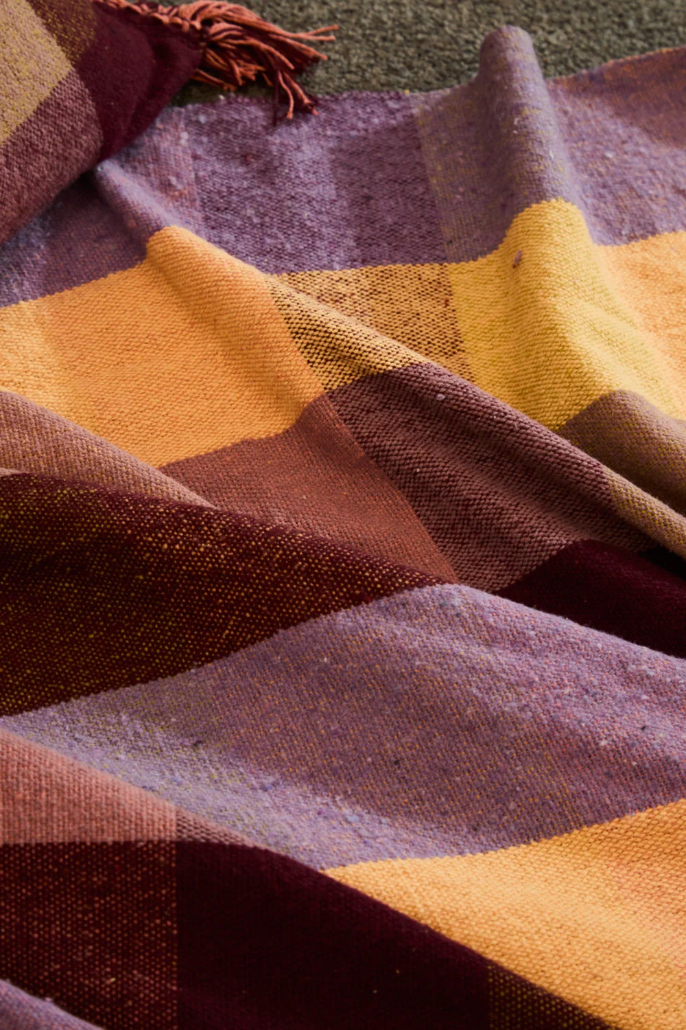Plaid de algodón con flecos Croma - Image 3