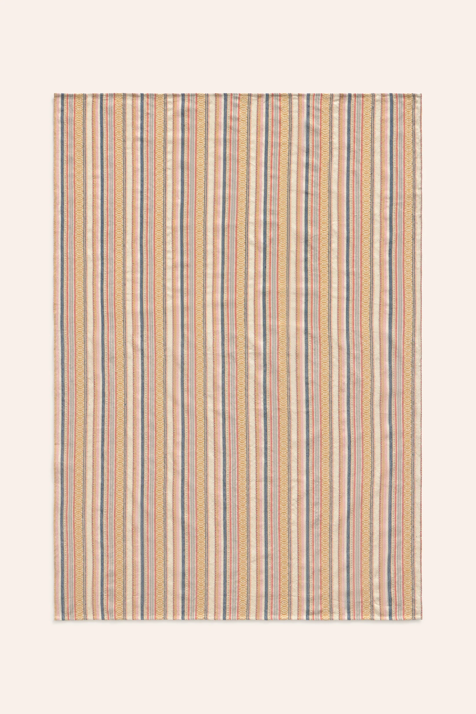 Plaid de algodón jacquard mostaza Vedra - Image 3