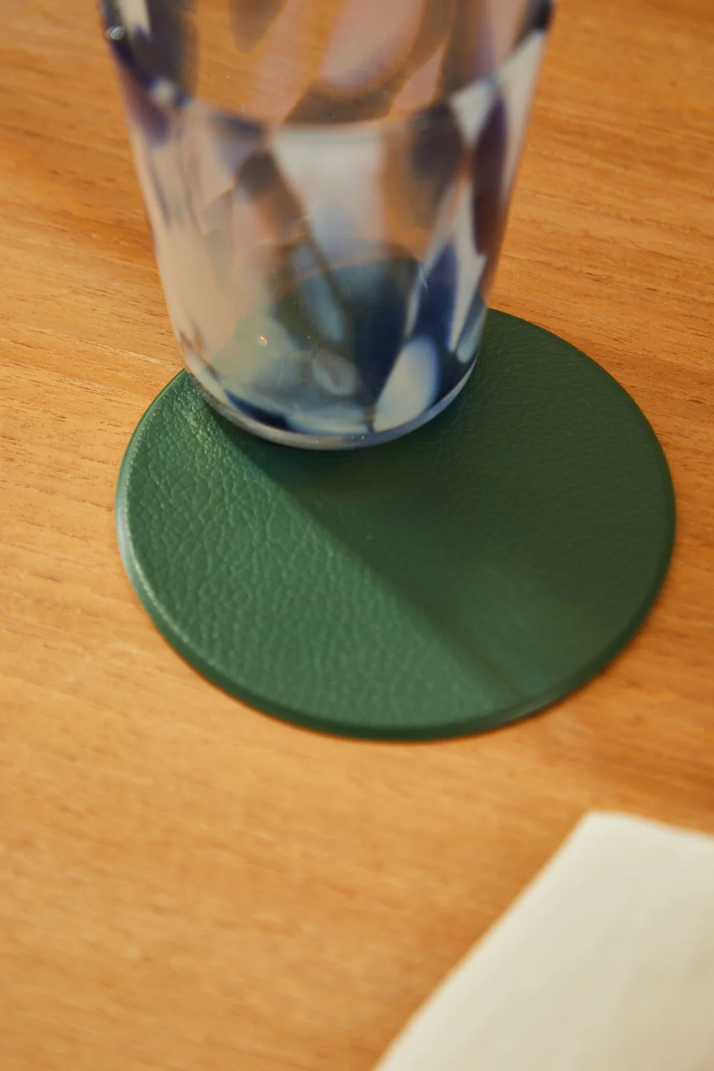 Set de 4 posavasos verde Pla
