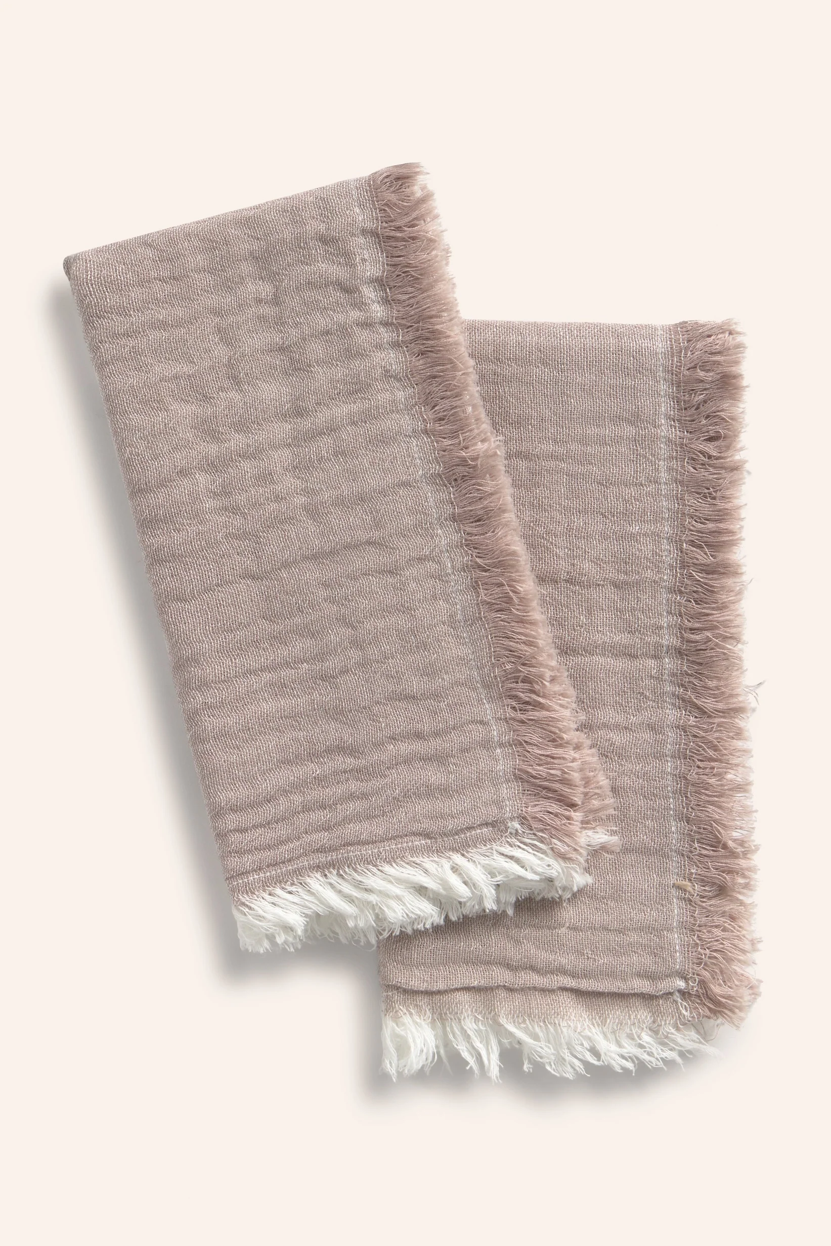 Set de 2 servilletas de muselina en tono tierra Layer - Image 3