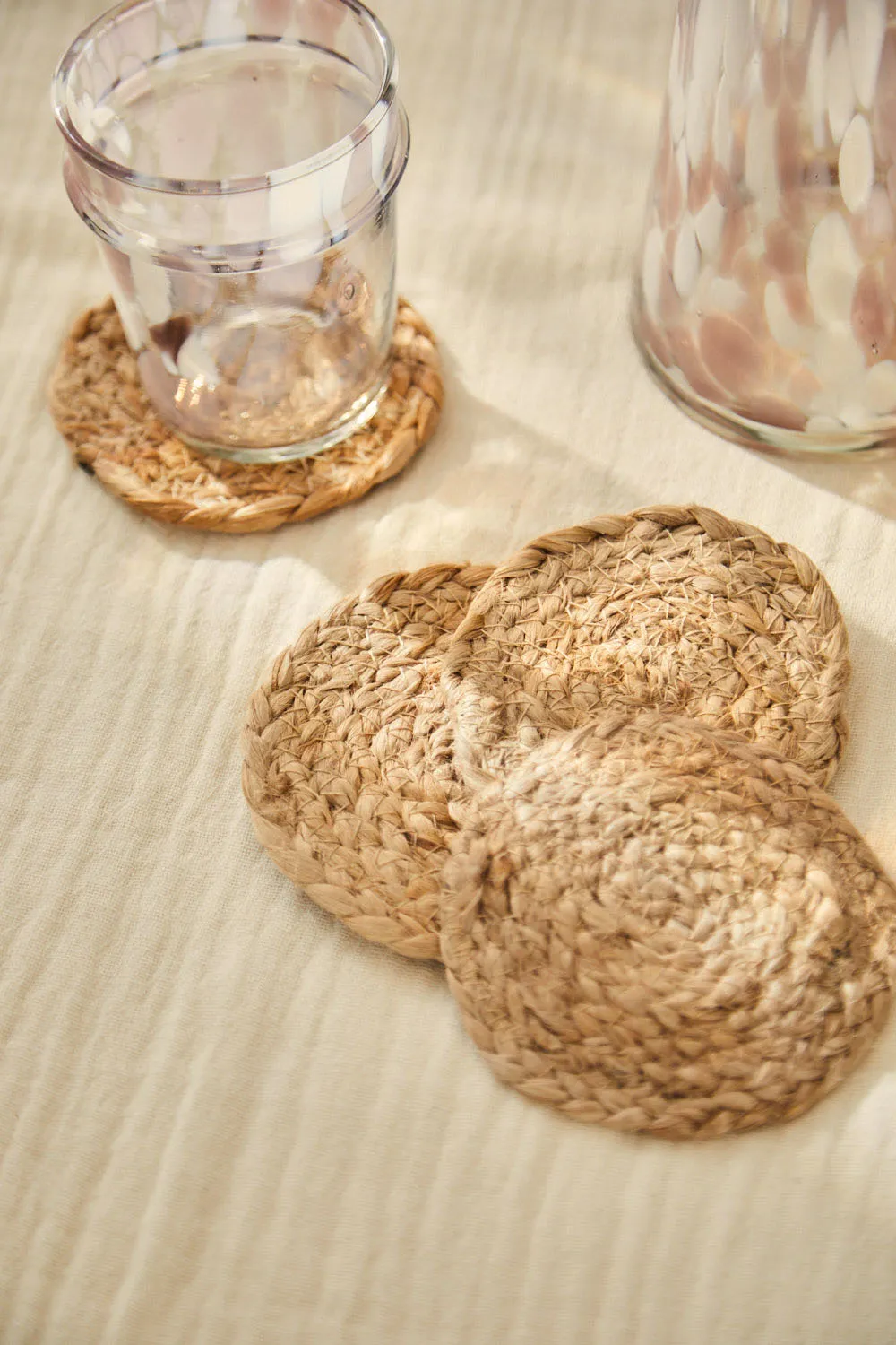 Set de 4 posavasos yute Ural natural