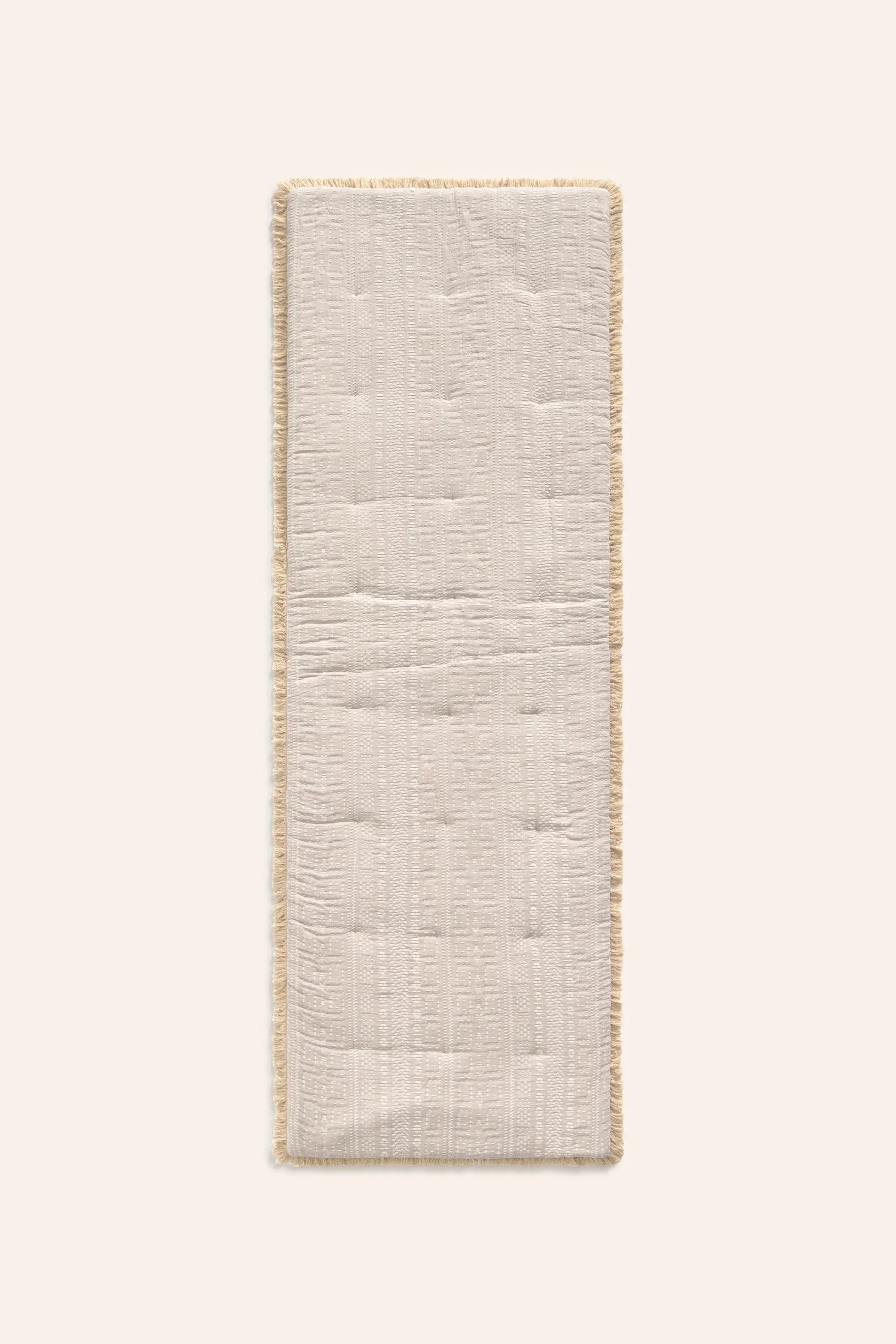 Topper de algodón jacquard beige Dakota - Image 7